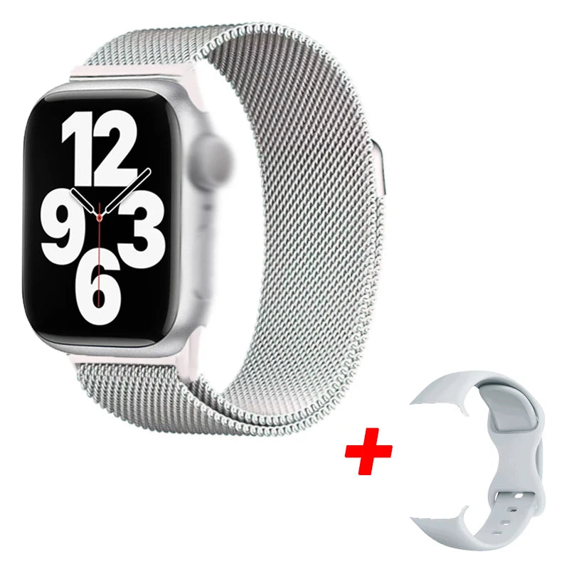I10 Pro Max Smart Watch with Metal Strap & Fitness Tracker