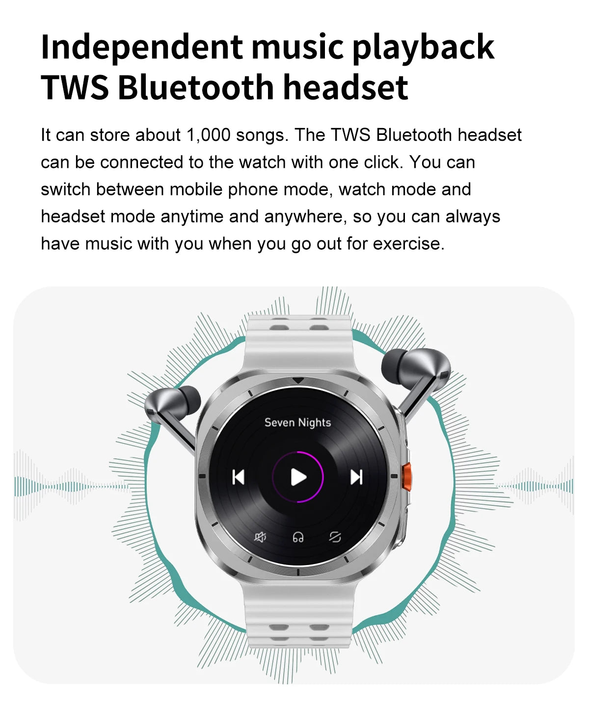 2025 DT Watch 7 Ultra Smartwatch 47mm AMOLED GPS NFC 32GB