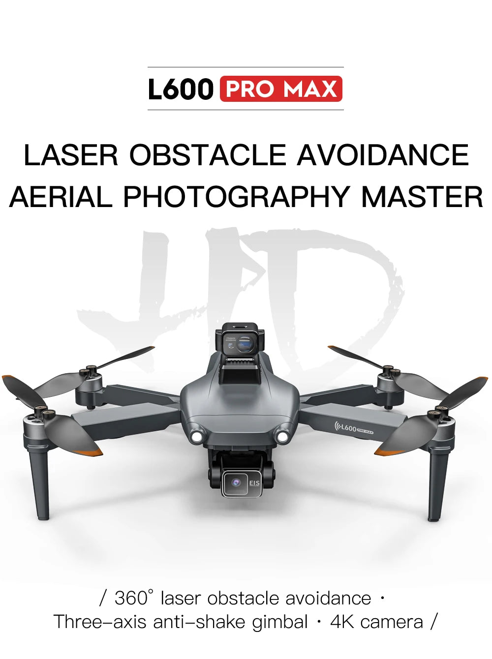 L600 Pro Max 4K GPS Drone with 3-Axis Gimbal & Dual Camera