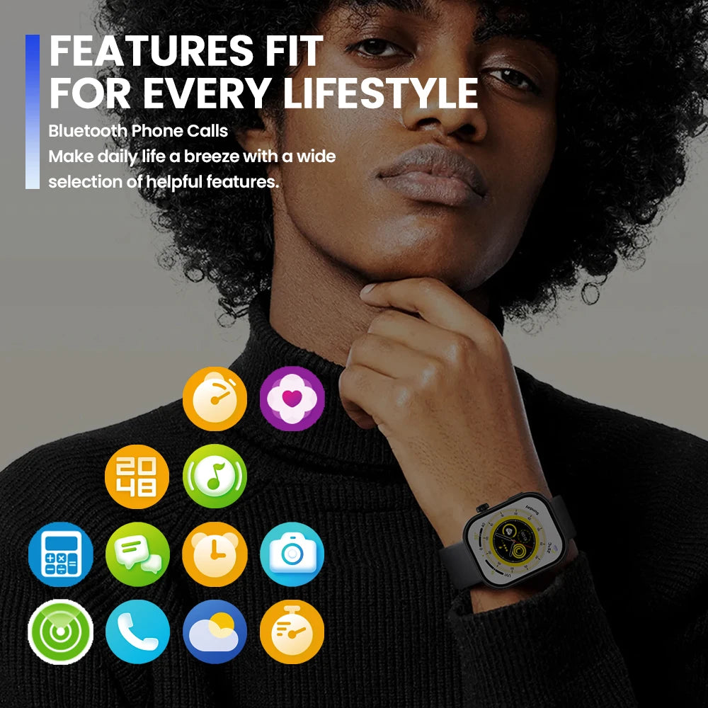 Btalk Plus Smartwatch with Voice Call & 2.03" HD Display
