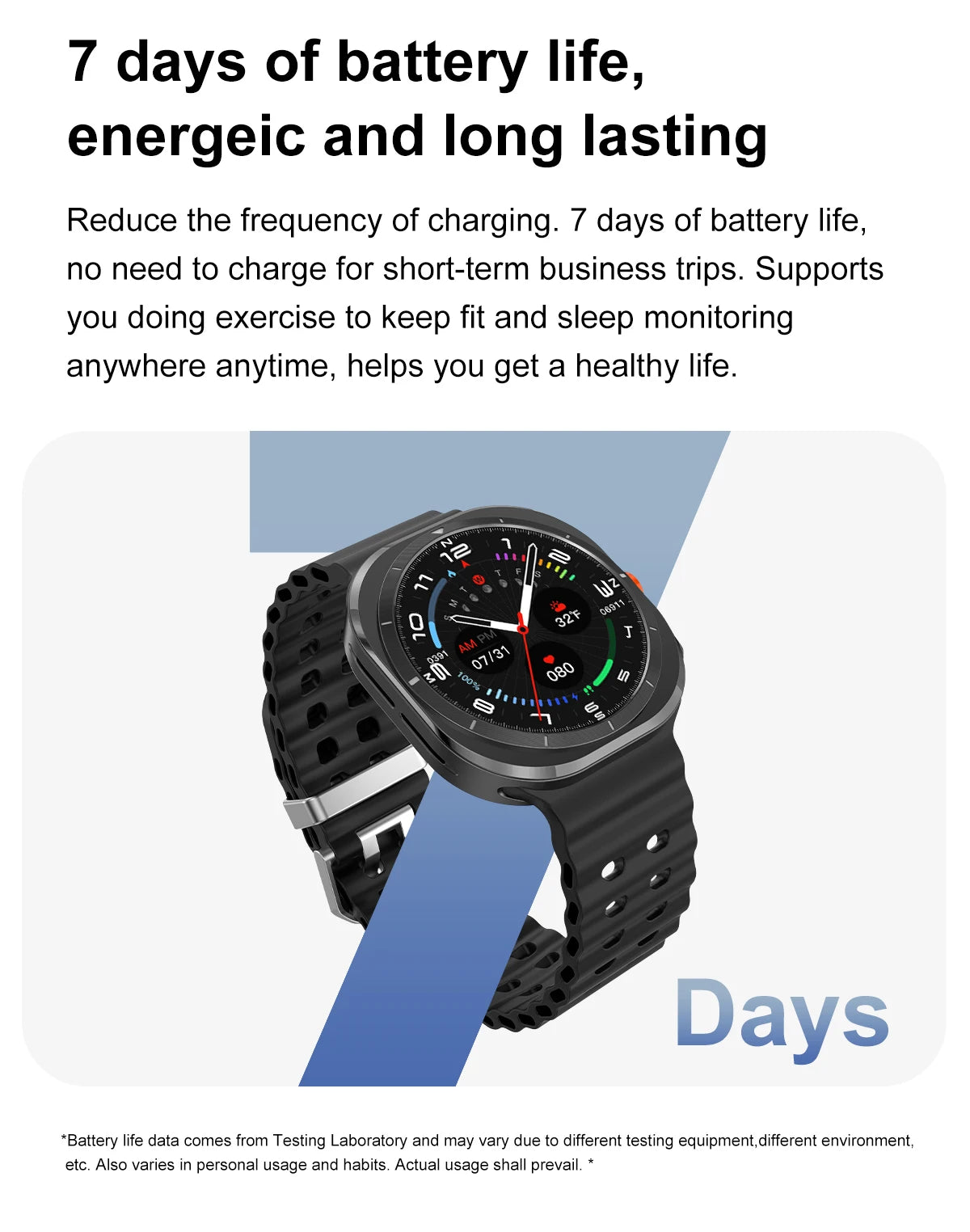 2025 DT Watch 7 Ultra Smartwatch 47mm AMOLED GPS NFC 32GB