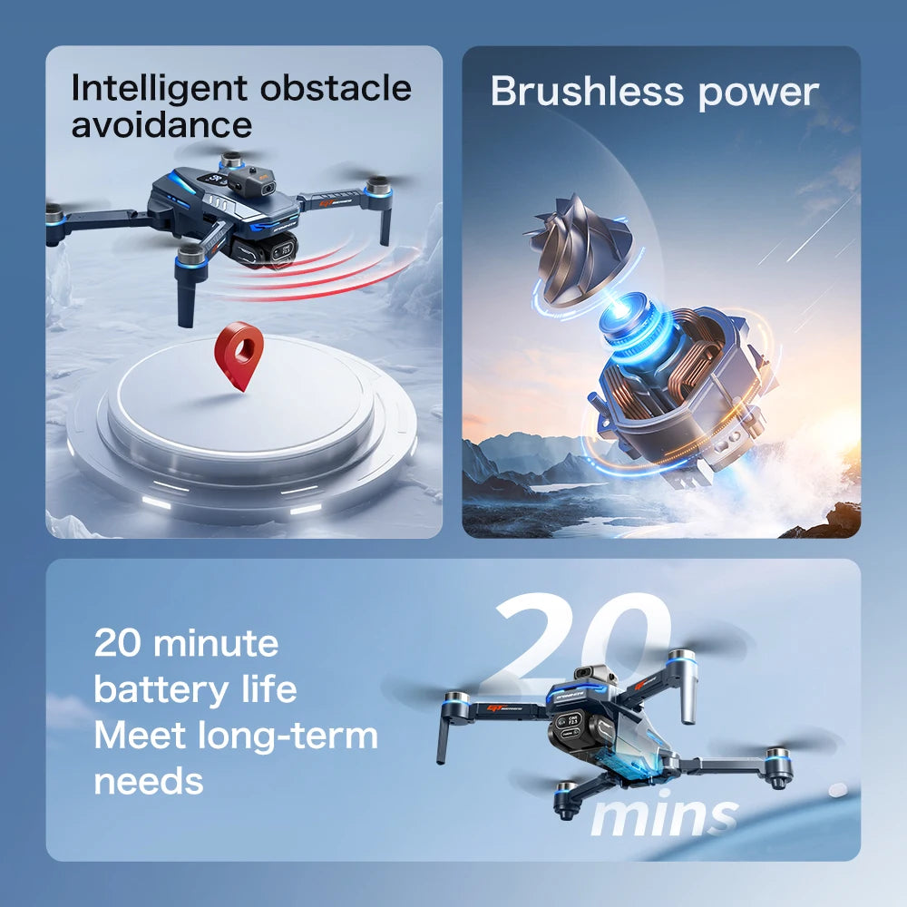 GT8 8K Dual Camera GPS Drone with Brushless Motor & FPV 2025