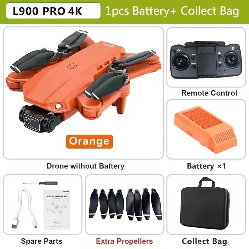 L900 Pro 4K GPS Drone with Dual Camera & Brushless Motor
