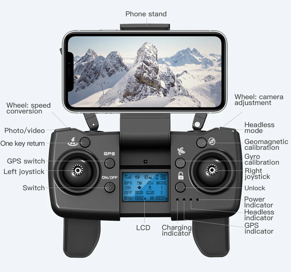 L900 Pro 4K GPS Drone with Dual Camera & Brushless Motor