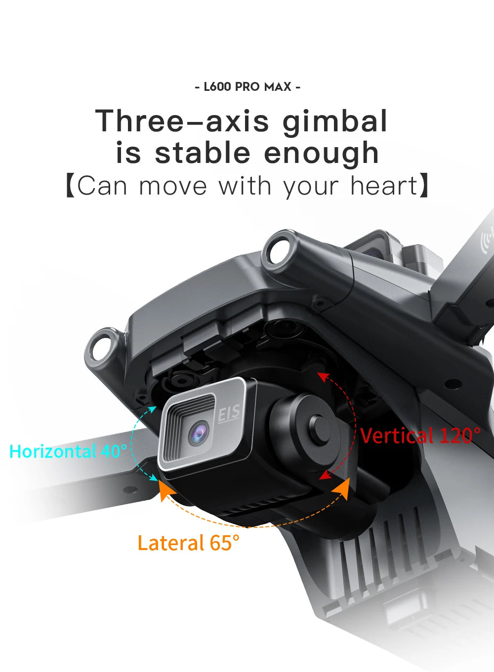 L600 Pro Max 4K GPS Drone with 3-Axis Gimbal & Dual Camera