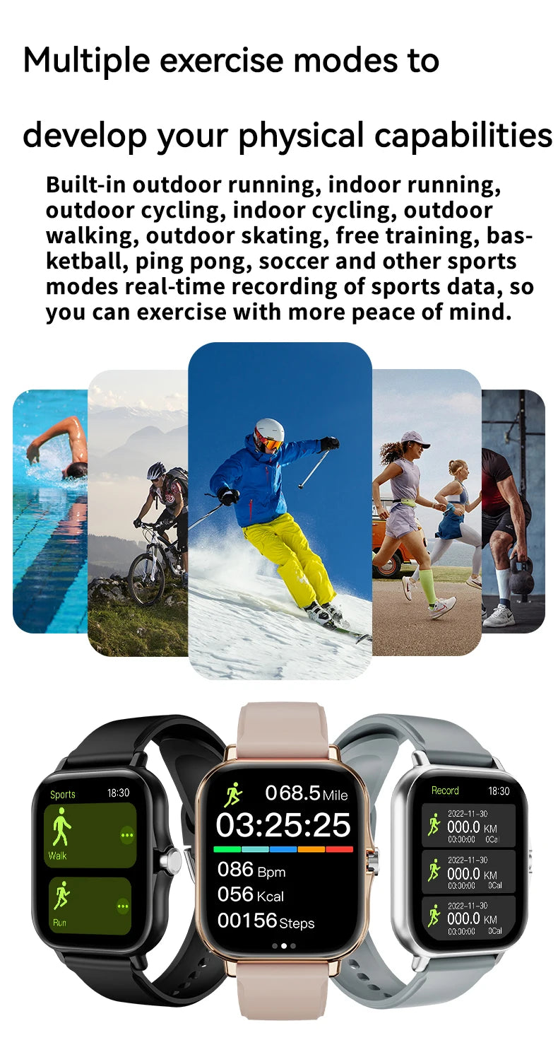2025 Smart Watch with Bluetooth Call & Fitness Tracker