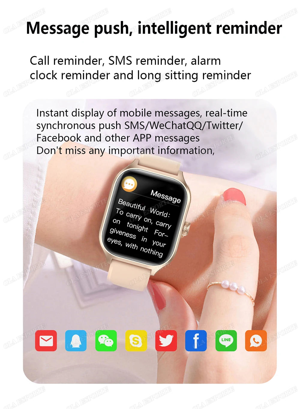 1.83" Smart Watch with Bluetooth Call & Fitness Tracker for Android/iOS