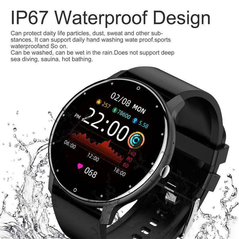 LIGE Smart Watch Bluetooth 5.2 Fitness Tracker IP67 Waterproof