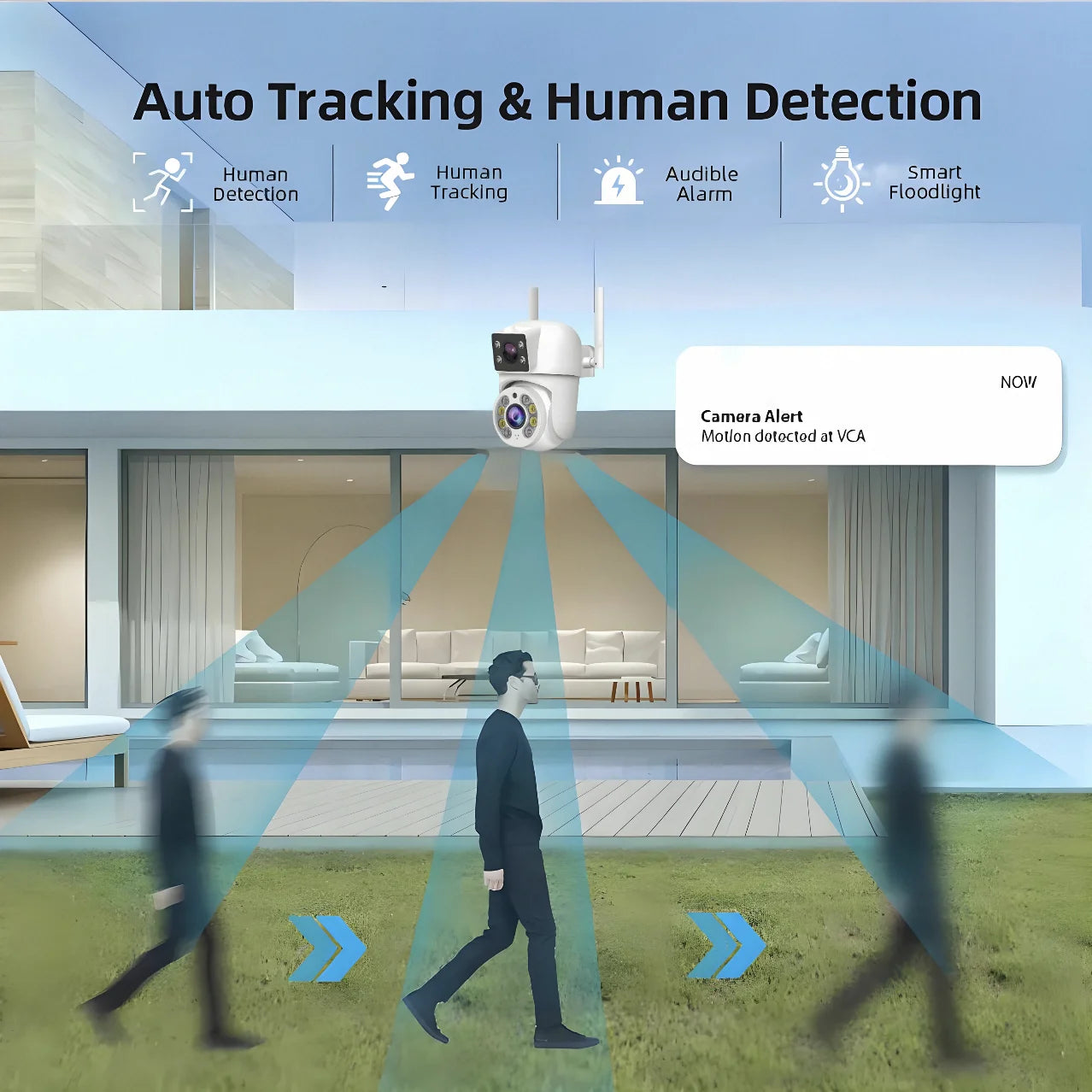 Tuya 8MP WiFi PTZ Dual Lens Security Camera