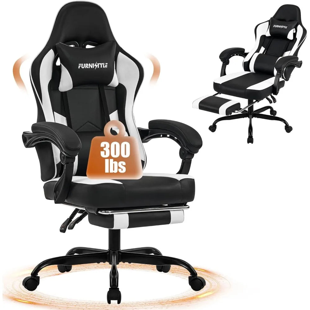 Gaming Chair with Footrest