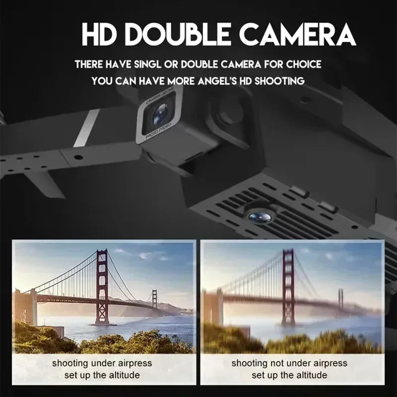 E88 Pro 4K HD WiFi FPV Foldable Drone with Wide-Angle Camera