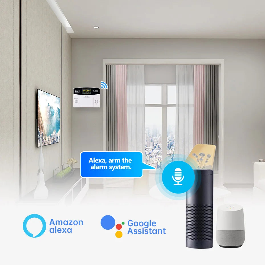 Fuers Tuya Smart WiFi 4G/2G GSM Alarm System