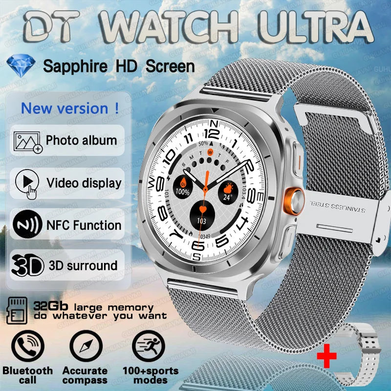 2025 DT Watch 7 Ultra Smartwatch 47mm AMOLED GPS NFC 32GB