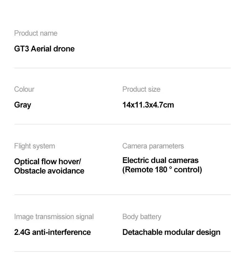 GT3 2026 8K GPS Drone with Dual HD Camera & 5G FPV