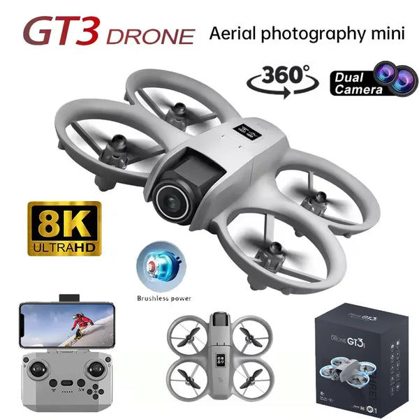 GT3 8K GPS Dual Camera Drone with WiFi FPV & HD Aerial Photography