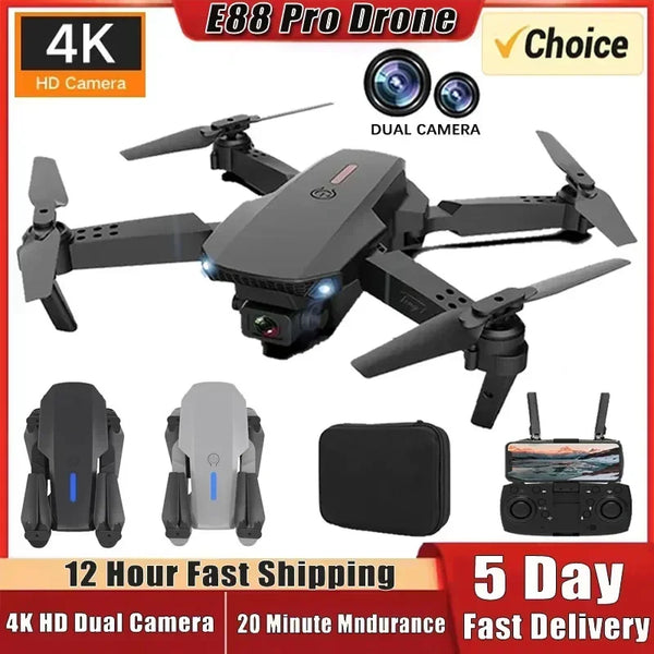 E88 Pro 4K Drone with Dual 1080P HD Camera & WiFi FPV