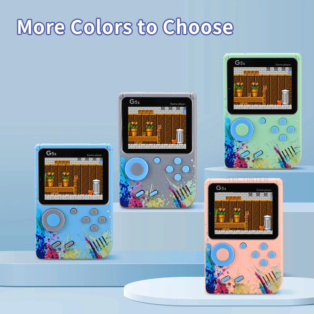 G5S Mini Retro Handheld Game Console with 500 Built-in Games